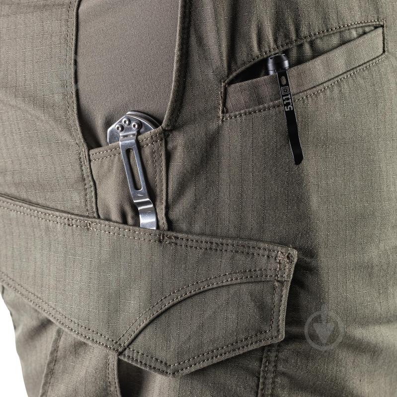 Брюки тактические 5.11 Tactical "ICON PANTS" р. W33/L32 Ranger green 74521-186 - фото 6