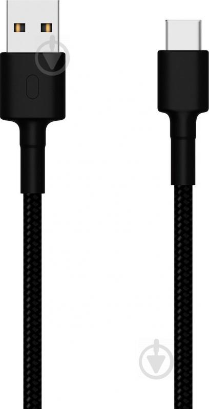 Кабель Xiaomi 1 м чорний (387945) Mi Braided USB Type-C - фото 1