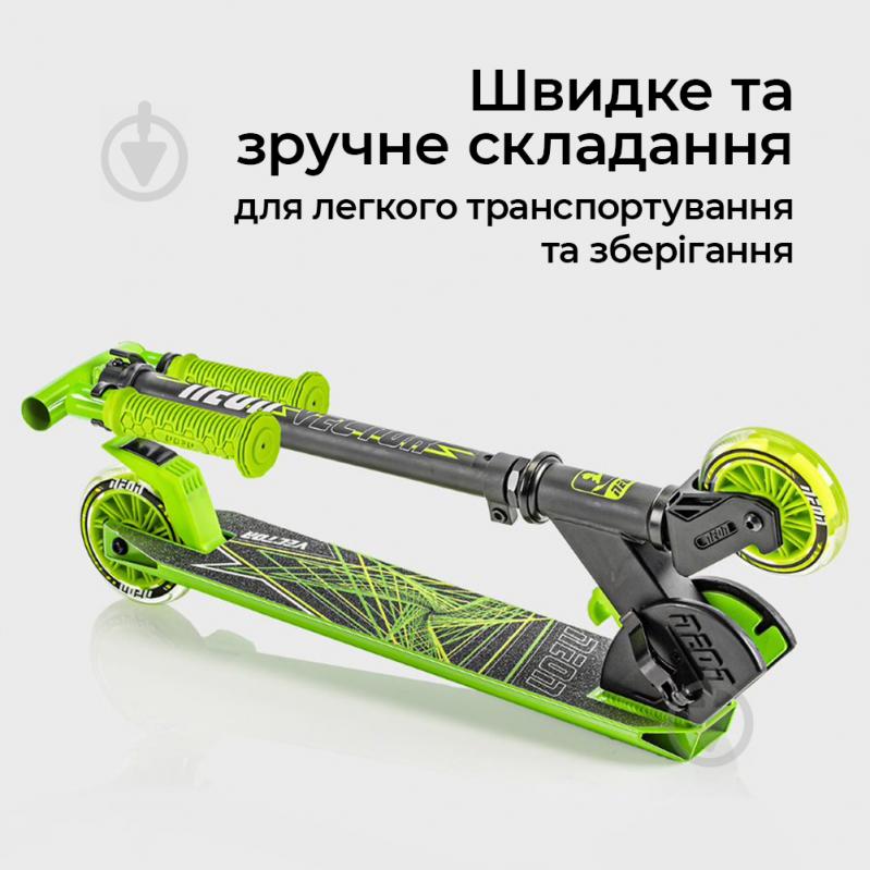 Самокат Neon детский двухколесный Vector зеленый NT05G2 - фото 6