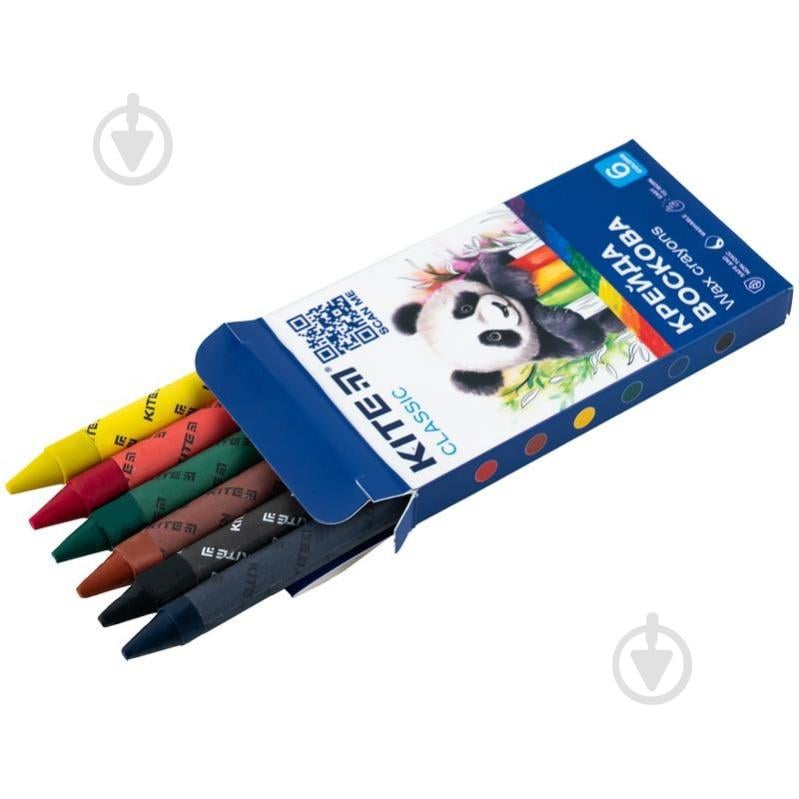 Мел восковый 6 цветов Classic K-1076 KITE - фото 3
