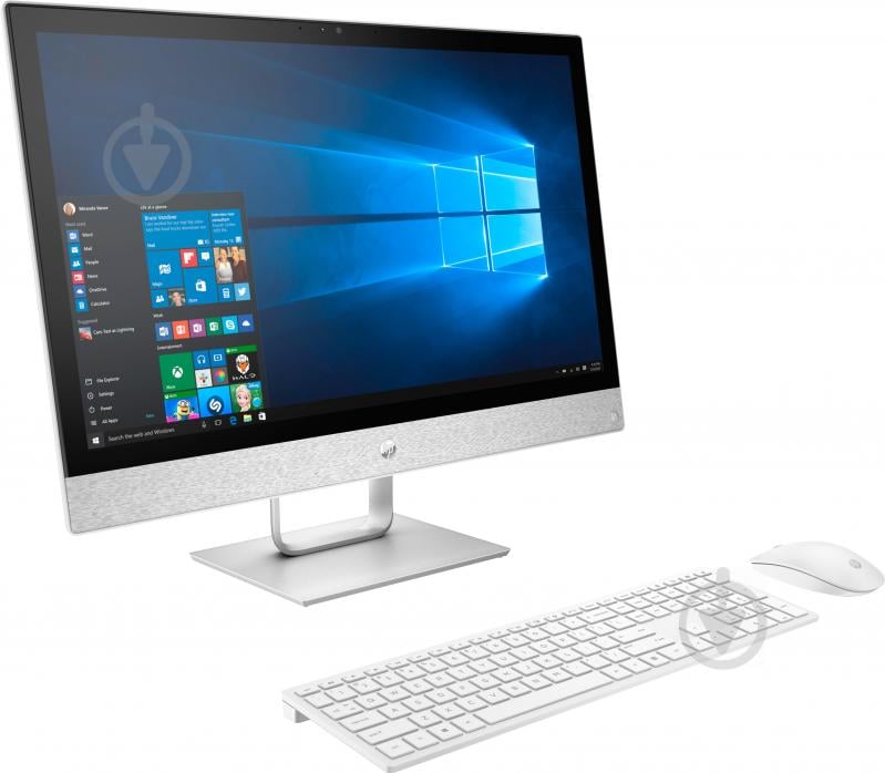 Моноблок HP Pavilion All-in-One 24-r018ur 23.8" (2MJ12EA) white - фото 2