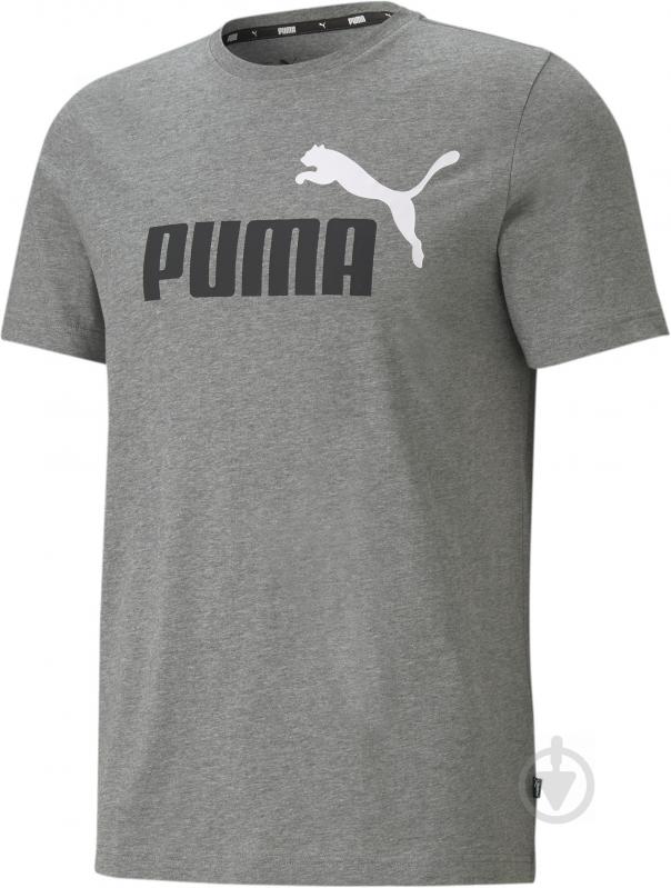 Футболка Puma ESS+ 2 Col Logo Tee 58675903 р.3XL серый - фото 4