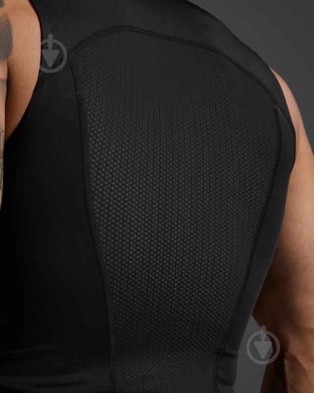 Майка 2XU Core Compression Sleeveless MA6400a_BLK/SIL р.S черный - фото 8