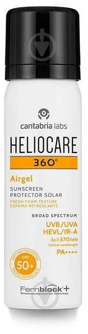 Гель-пена Cantabria Labs солнцезащитный Airgel SPF 50+ 60 мл - фото 1