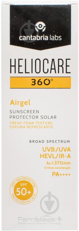 Гель-пена Cantabria Labs солнцезащитный Airgel SPF 50+ 60 мл - фото 2