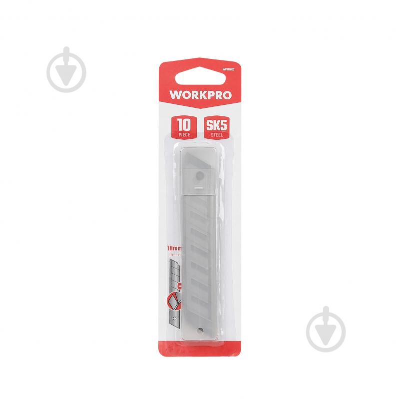 Лезо для ножів WORKPRO 18 мм (10 од.) SK5 PRO WP212002 - фото 5