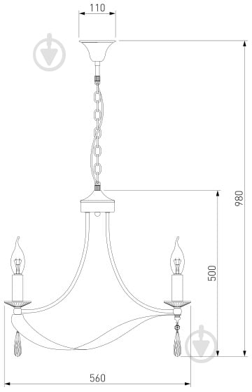 ВІТРИНА! Люстра підвісна Strotskis Adelia 5x60 Вт E14 хром 60064/5 - фото 5 ВІТРИНА! Люстра підвісна Strotskis Adelia 5x60 Вт E14 хром 60064/5 - фото 5
