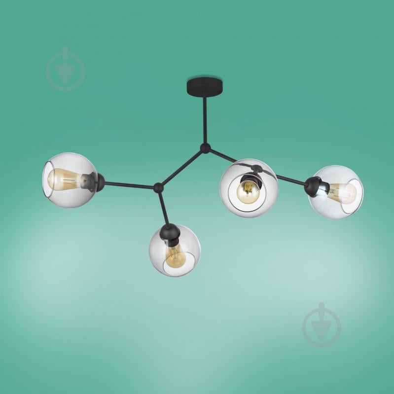 Люстра потолочная TK Lighting Fairy 4x60 Вт E27 черный/графит 2730 - фото 3