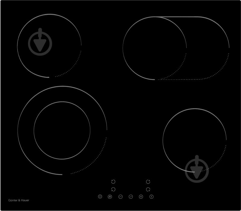 Варочная поверхность электрическая Gunter&Hauer CER 642 - фото 1