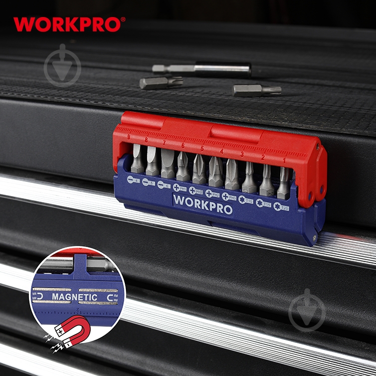 Набор бит WORKPRO WP221062 13 шт. 13 шт. WP221062 - фото 8