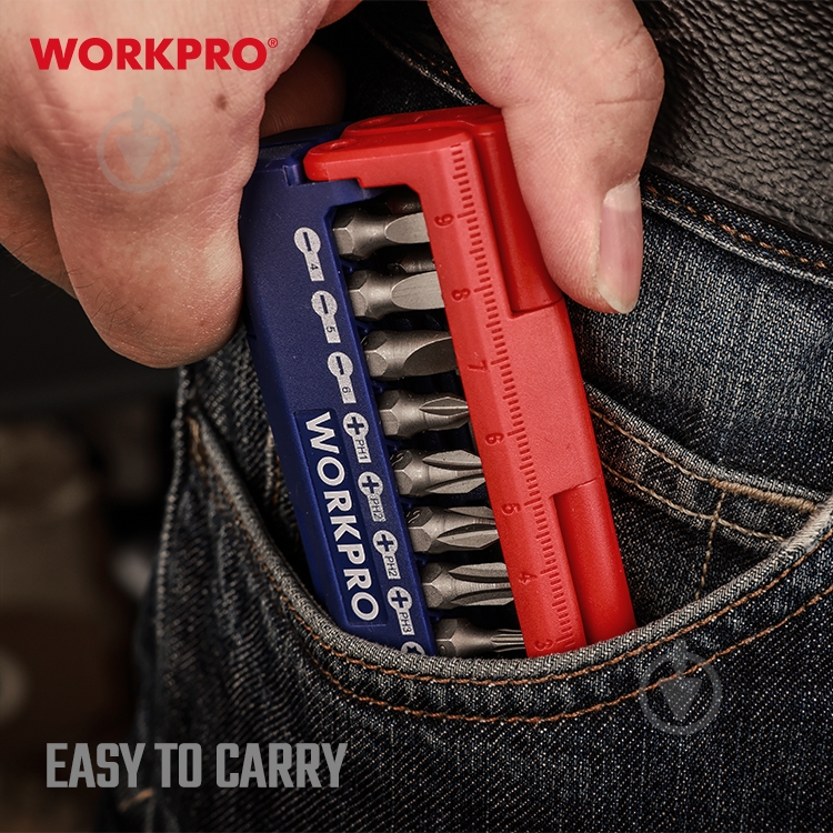 Набор бит WORKPRO WP221062 13 шт. 13 шт. WP221062 - фото 7