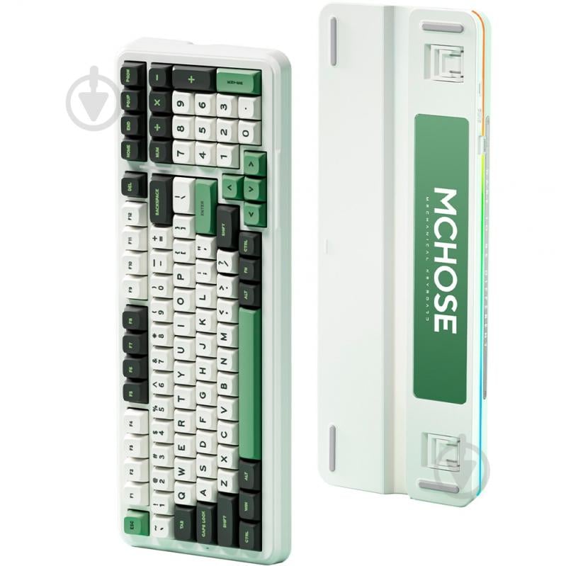 Клавіатура бездротова MChose (K99-2A) white/green - фото 4