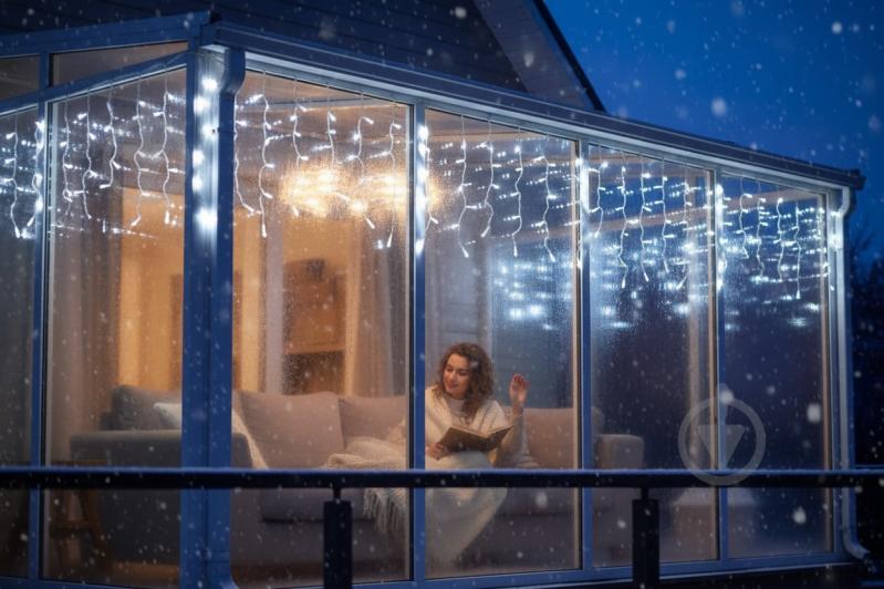 Электрогирлянда-штора Феєрія белая QC2009 встроенный светодиод (LED) 170 ламп 2 м - фото 2