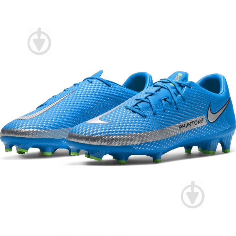 Бутсы Nike Phantom GT Academy FG/MG CK8460-400 р.44,5 голубой - фото 1