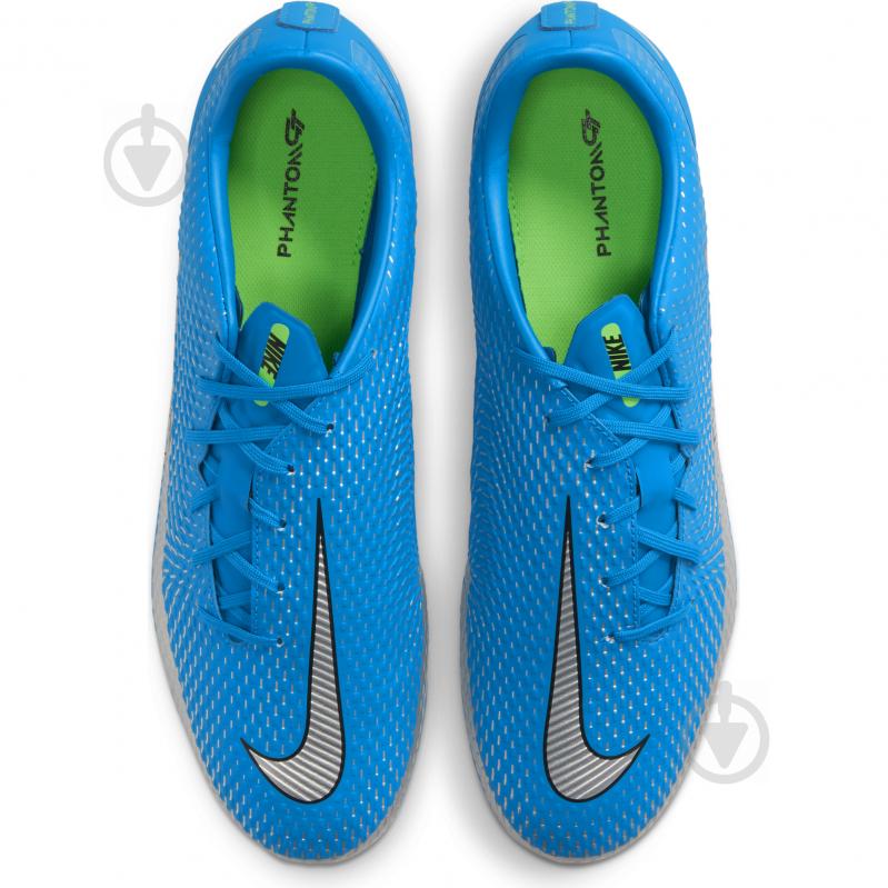 Бутсы Nike Phantom GT Academy FG/MG CK8460-400 р.44,5 голубой - фото 7