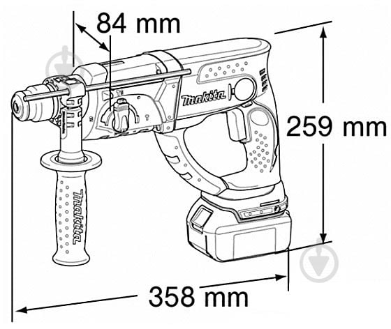 Перфоратор Makita BHR202RFE - фото 8