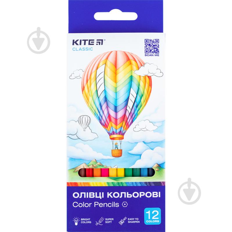 Олівці кольорові 12 шт. Classic KITE - фото 4