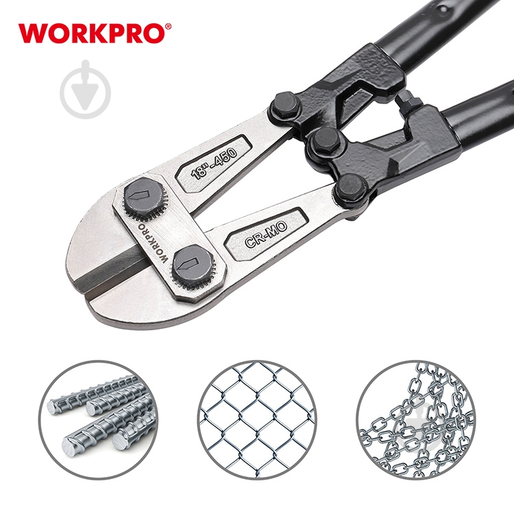 Бокорезы WORKPRO 450 мм CR-MO PRO 1 шт. WP216004 - фото 5