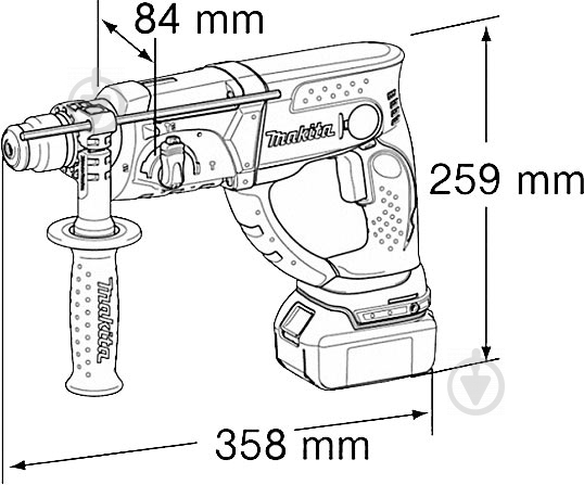 Перфоратор Makita BHR202Z - фото 8