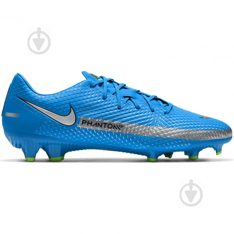 Бутси Nike Phantom GT Academy FG/MG CK8460-400 р.45,5 блакитний - фото 3