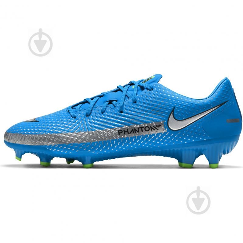 Бутси Nike Phantom GT Academy FG/MG CK8460-400 р.45,5 блакитний - фото 5