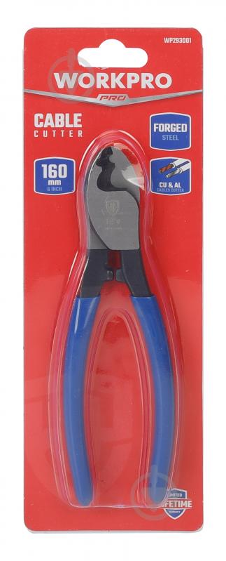 Кабелеріз WORKPRO 160 мм WP293001 - фото 2