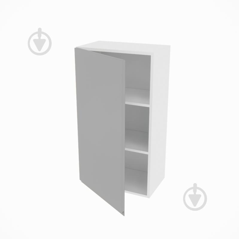 Шафа Влада (В 50/50Ск (920)ліва) сірий оксамит/білий Світ Меблів - фото 2 Шафа Влада (В 50/50Ск (920)ліва) сірий оксамит/білий Світ Меблів - фото 2