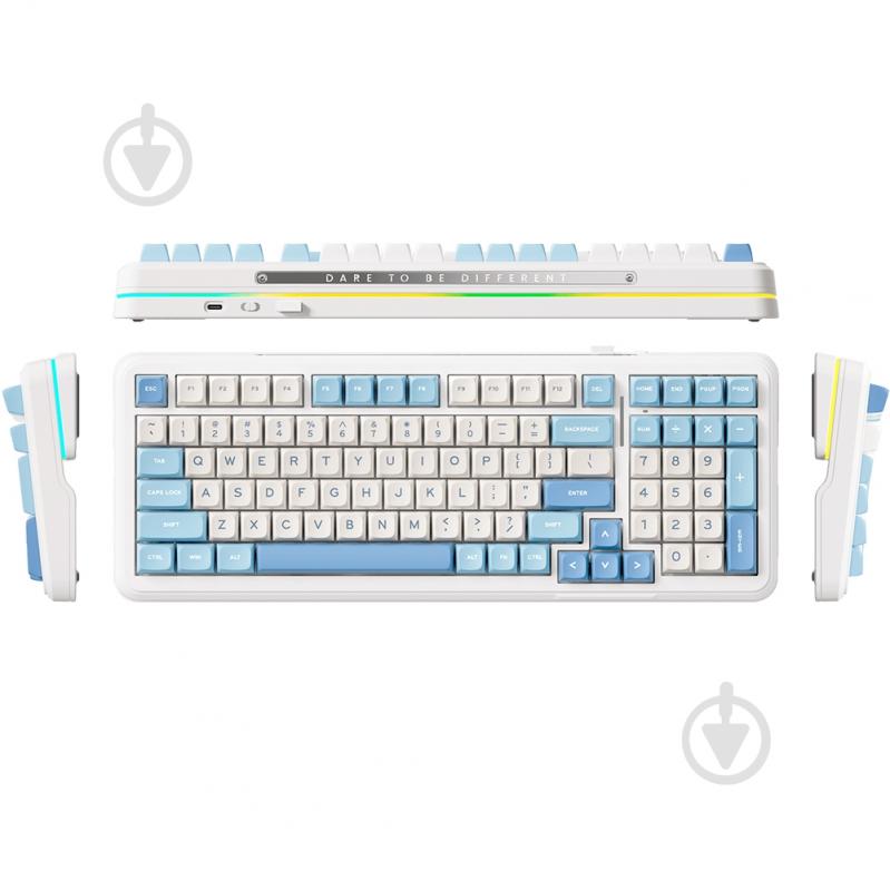 Клавіатура бездротова MChose (k99-1A) white - фото 2