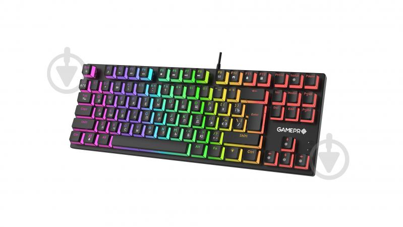 Клавіатура ігрова GamePro MK80R Red Switch RGB (MK80R) black - фото 3