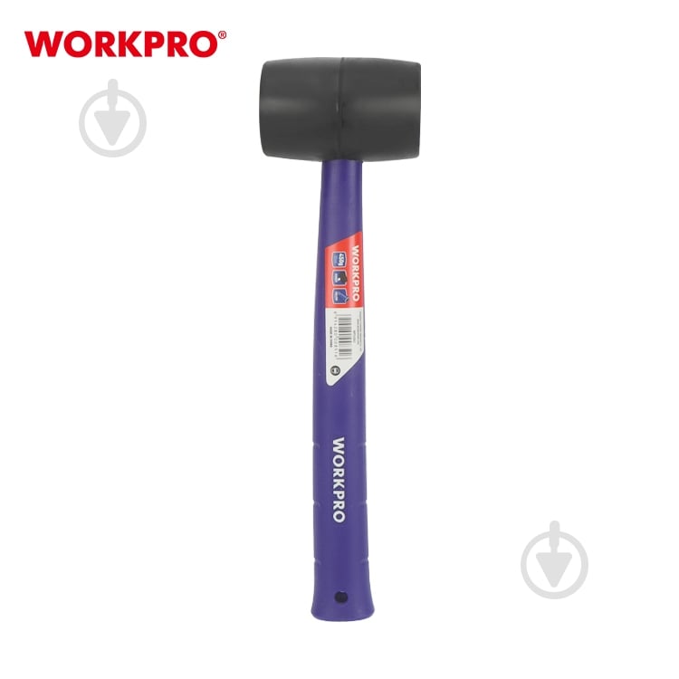 Киянка WORKPRO 450 гр чорная пластиковая ручка PRO - фото 2