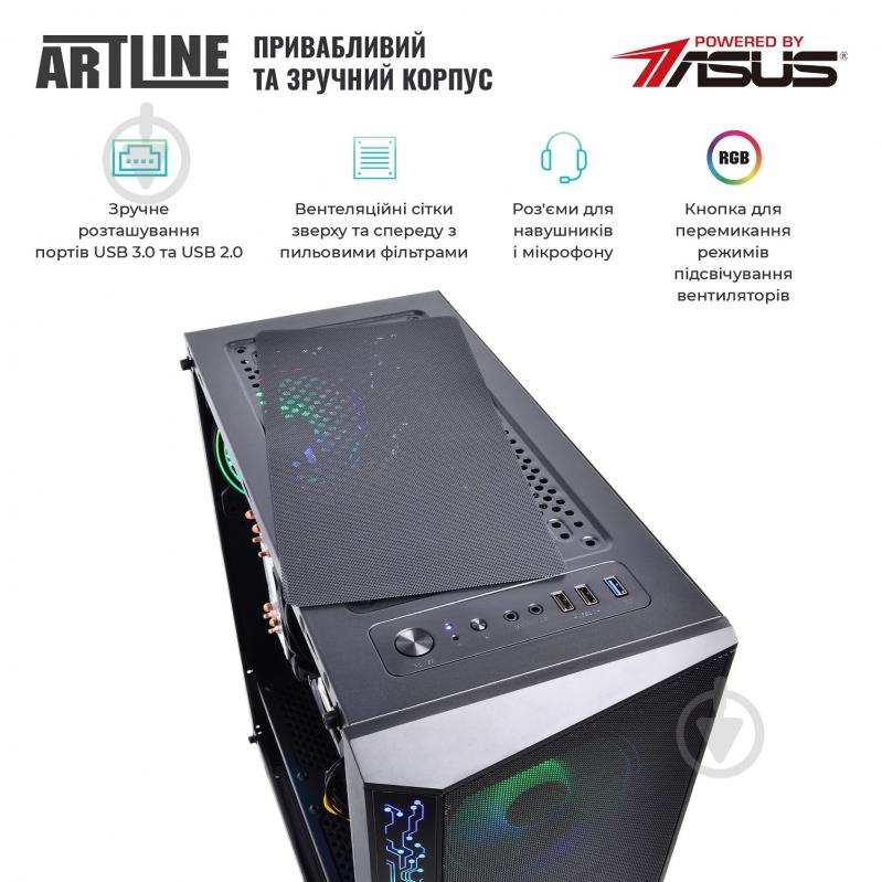 Компьютер персональный Artline Gaming X85 (X85v03) black - фото 9
