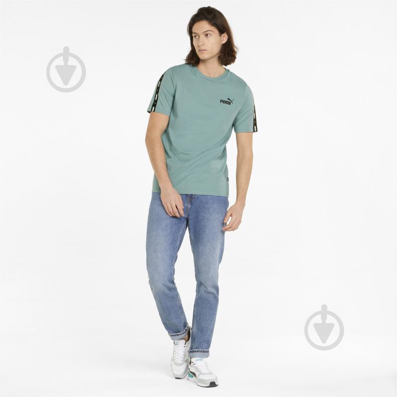 Футболка Puma ESS+ Tape Tee 84738250 р.L бирюзовый - фото 3