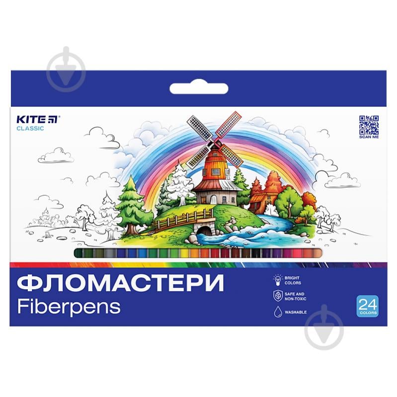 Фломастеры 24 шт. Classic K-456 KITE - фото 1