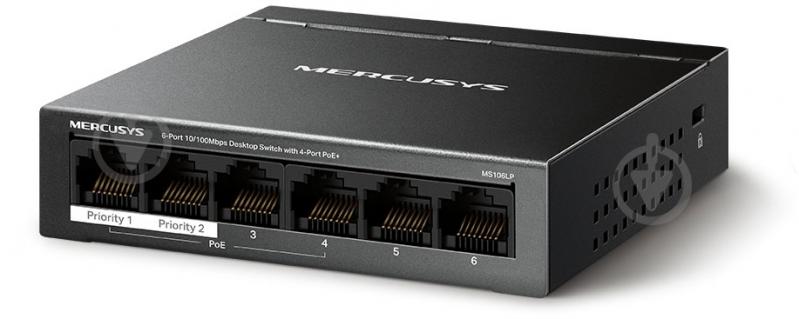 Коммутатор Mercusys MS106LP - фото 3 Коммутатор Mercusys MS106LP - фото 3