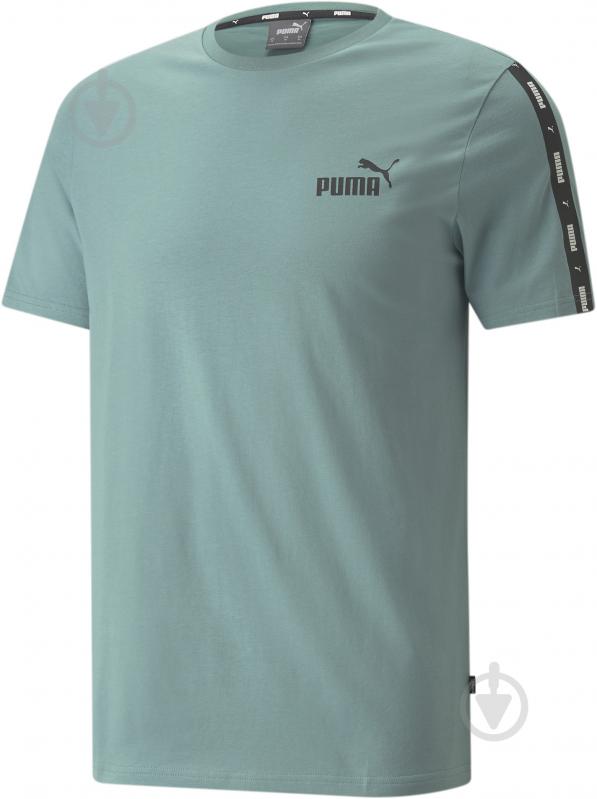 Футболка Puma ESS+ Tape Tee 84738250 р.XL бирюзовый - фото 4