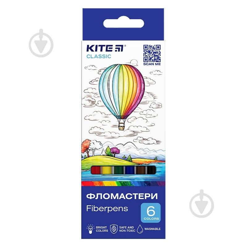 Фломастери 6 шт. Classic K-446 KITE - фото 1