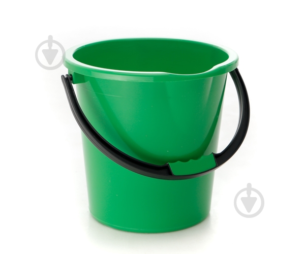 Ведро обычное Горизонт Комфорт 10 л зеленый - фото 1
