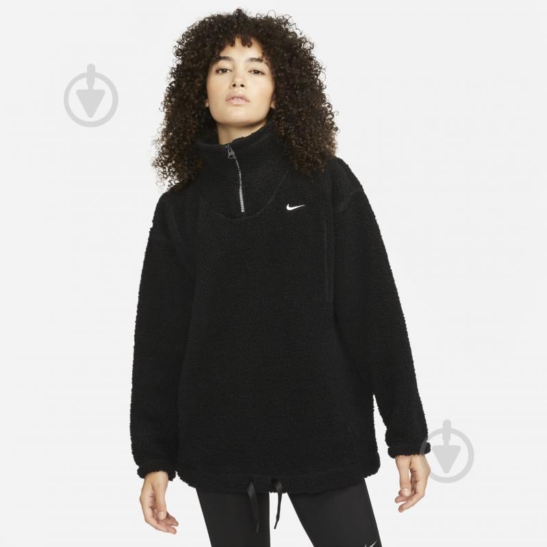 Джемпер Nike W NK TF STMT COZY TOP HZ DD6474-010 р. S черный - фото 1