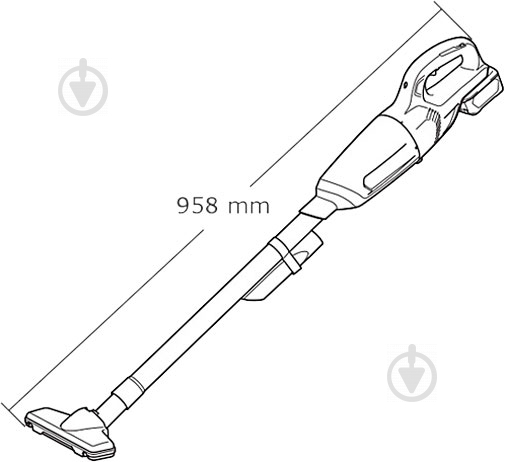 Пылесос аккумуляторный Makita CL106FDZ - фото 2