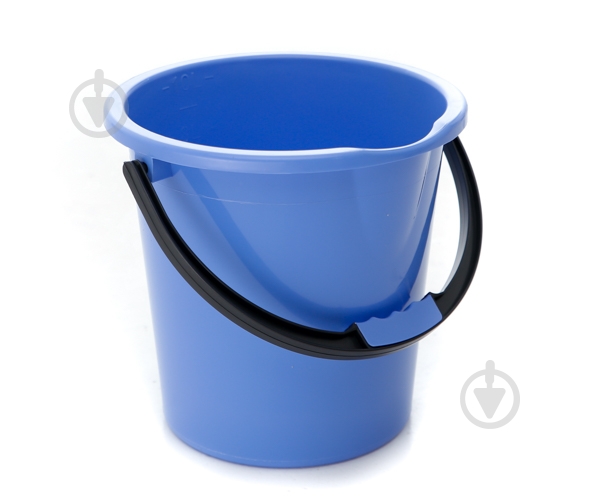 Ведро обычное Горизонт 1-й сорт 5 л голубой - фото 1