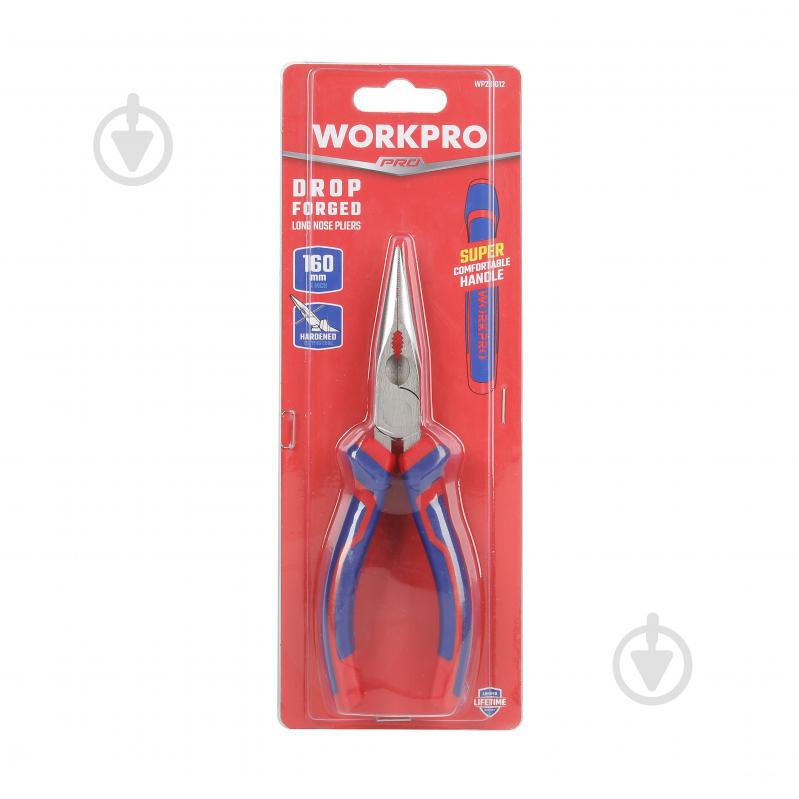 Длинногубцы WORKPRO 160 мм Ni-Fe PRO 1 шт. WP231012 - фото 6