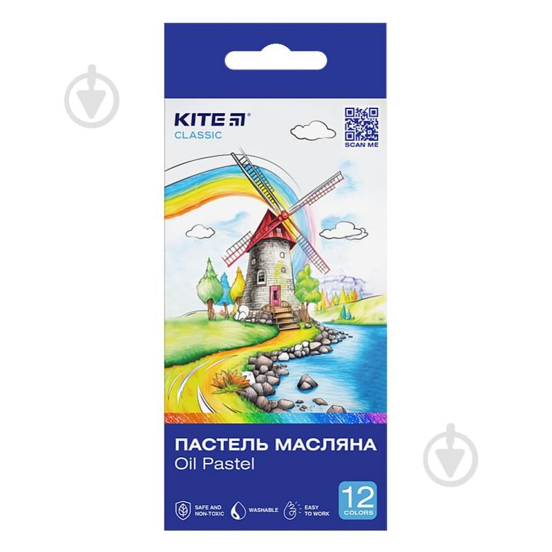 Пастель олійна Classic KITE K-071 12 шт. - фото 1