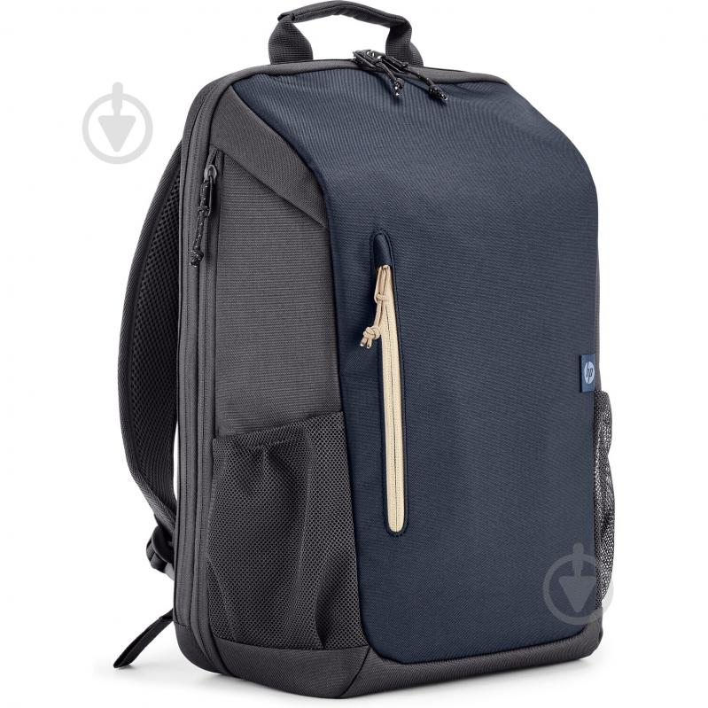 Рюкзак для ноутбука HP Travel 15.6" grey/blue (6B8U7AA) - фото 2