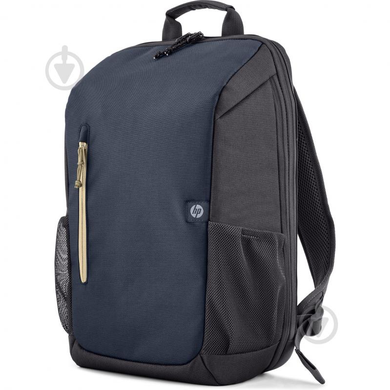 Рюкзак для ноутбука HP Travel 15.6" grey/blue (6B8U7AA) - фото 3