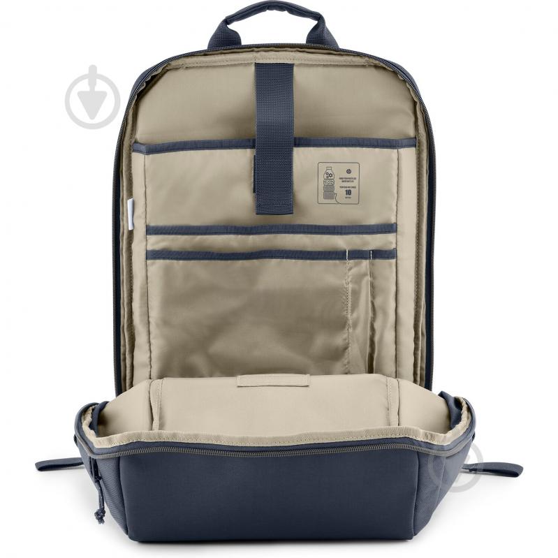 Рюкзак для ноутбука HP Travel 15.6" grey/blue (6B8U7AA) - фото 8