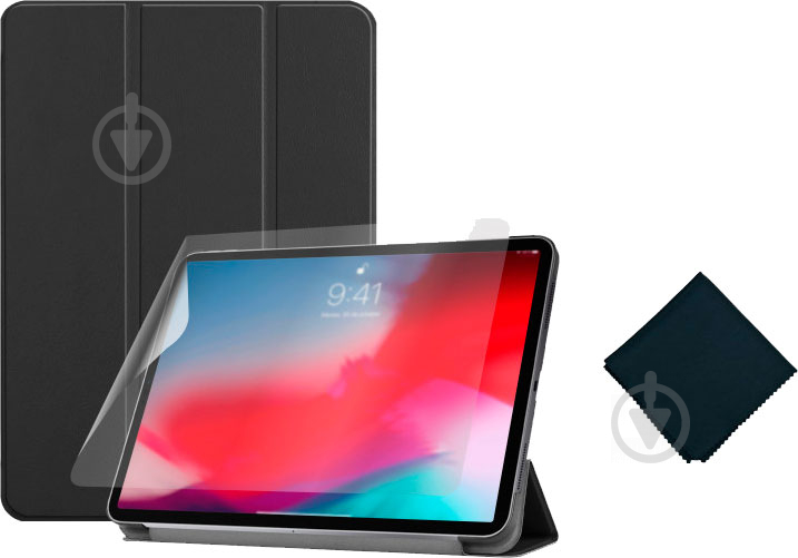 Чехол AIRON Premium для Apple iPad Pro 11'' 2018 black (4822352781029) c защитной пленкой и салфеткой Bluetooth клавіатурою - фото 6