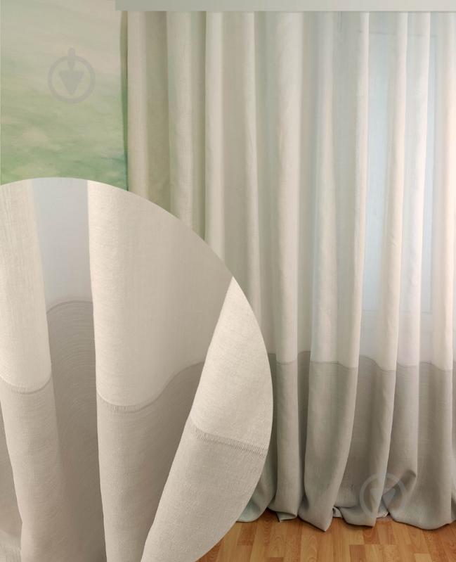 Тюль Щільна з мережкою 600x285 білий Декор-ін - фото 1 Тюль Щільна з мережкою 600x285 білий Декор-ін - фото 1