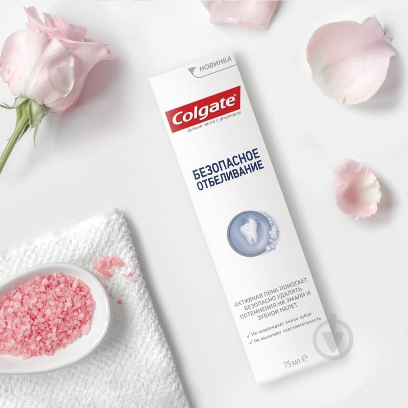 Зубная паста Colgate Безопасное Отбеливание отбеливающая 75 мл - фото 5