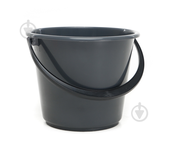 Ведро обычное Горизонт 1-й сорт 7 л серый - фото 1 Ведро обычное Горизонт 1-й сорт 7 л серый - фото 1