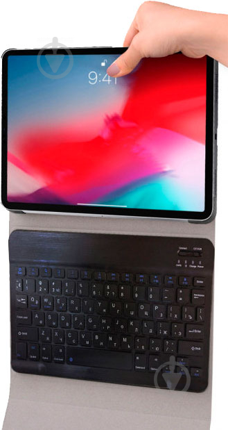 Чохол AIRON Premium для Apple iPad Pro 11 black (4822352781010) із захисною плівкою та серветкою Bluetooth клавіатурою - фото 6